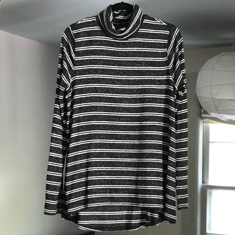 Striped Soft Turtleneck
